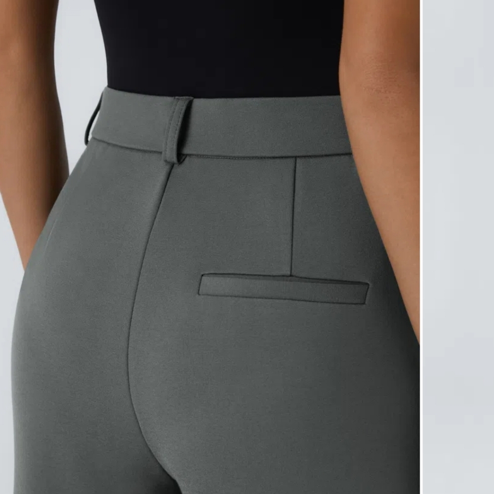 NWT Halara Flex High Waisted Zipper Side Pocket Straight Leg Pant Sz. XS - Picture 4 of 8